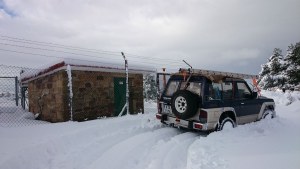 Cerca de medio metro de nieve en Pico Gedo.