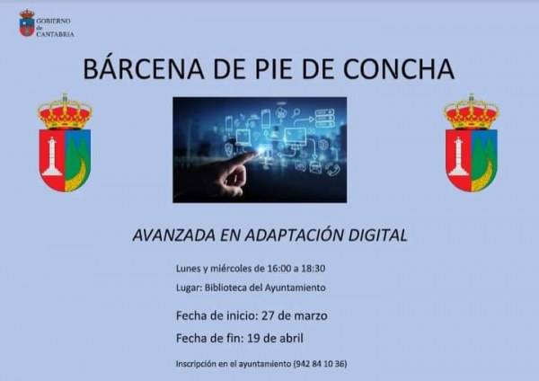 Curso de Adaptación Digital en Bárcena de Pie de Concha.