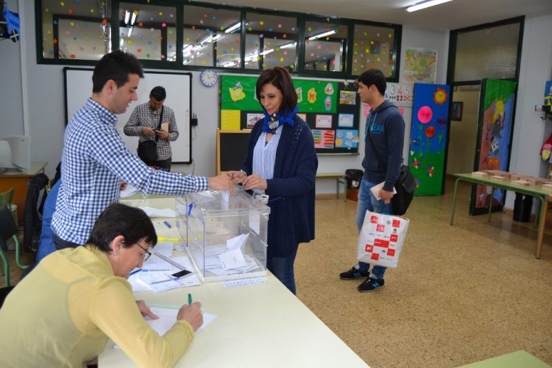 Josefina González votando este domingo