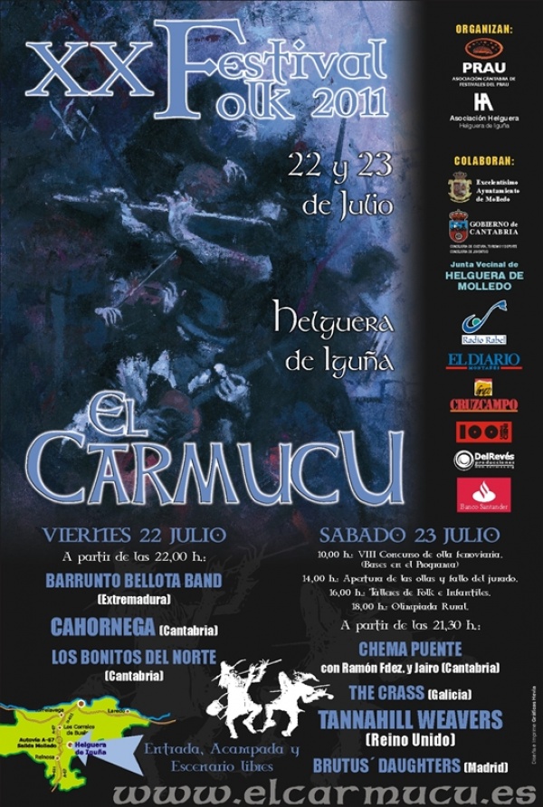 El festival de folk del Carmucu se celebrará los días 22 y 23 de julio