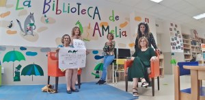 De pie, Argentina Pérez, Fátima Jara y Sonia Carra, y sentadas Jacinta García y Teresa Polanco