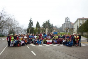 200 personas en la primera etapa de la marcha de montaña contra el cáncer
