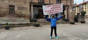 José Augusto Carral Canal en el inicio de su huelga de hambre