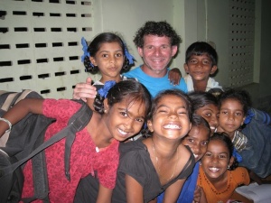 Un profesor de La Salle, voluntario en la India.