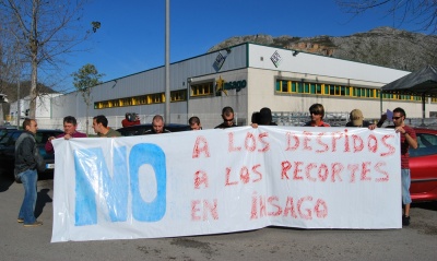 Protesta de una decena de trabajadores de Insago