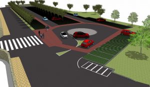 Diseño del aparcamiento obra de los ingenieros Báscones y Pérez
