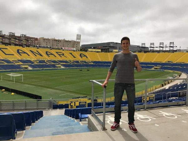  Nico Campuzano en el estadio Gran Canaria
