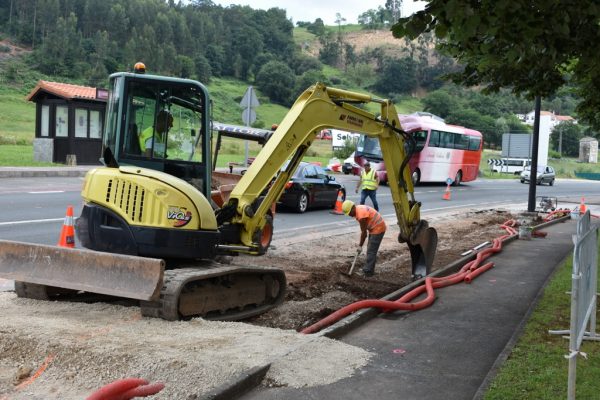 Obras del carril bici en Cartes