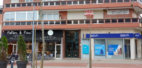 Portal en la plaza de la Constitución.