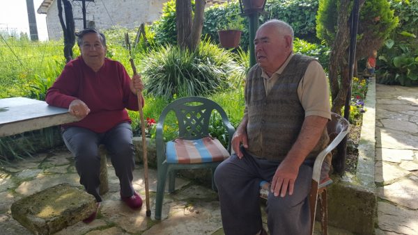 Manuela Izaguirre Montejo y Emiliano Rivero en el Coteruco