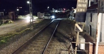 Accidente ferroviario sin heridos en Arenas
