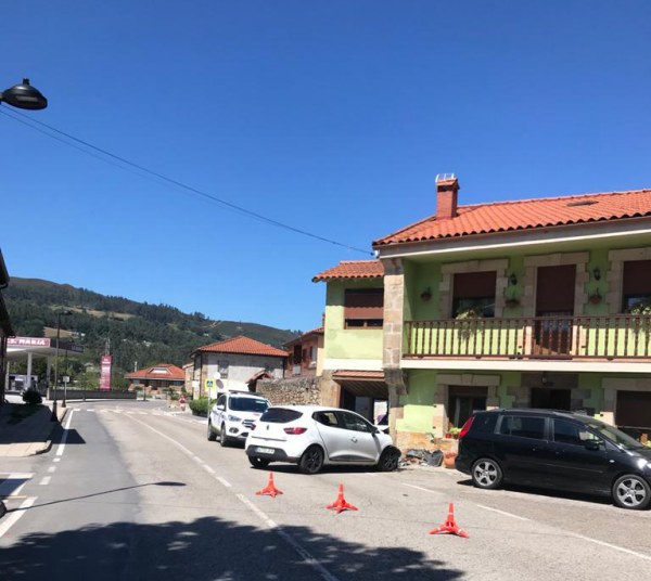 Vehículo accidentado.