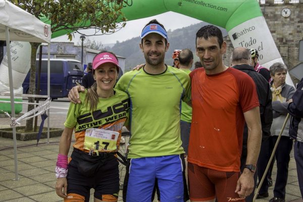 Azara, Marcos y Antonio en llegada.