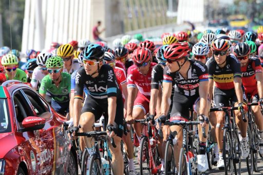 Salida de etapa de la 12ª etapa de la Vuelta Ciclista a España