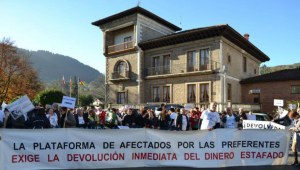 Manifestación de diciembre en Los Corrales.