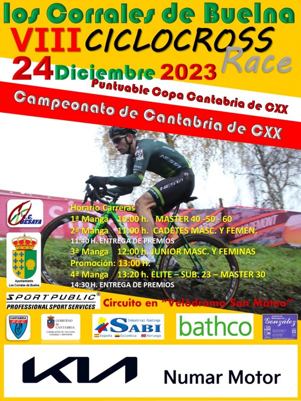 Los Corrales de Buelna celebra este domingo los Campeonatos de Cantabria de Ciclocross