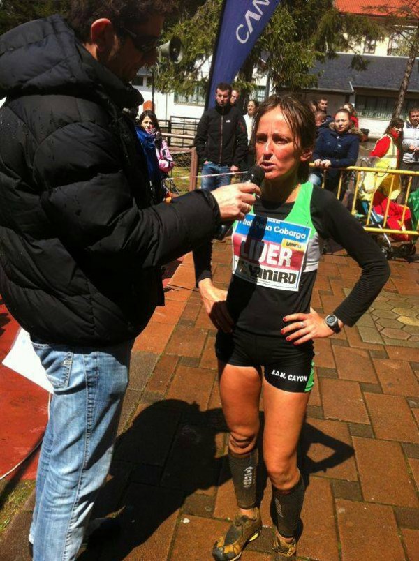 Azara García en la Trail de Peña Cabarga