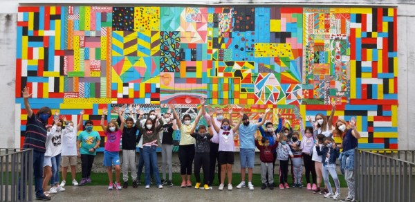 En la inauguración estuvieron alumnos y profesores de todos los colegios