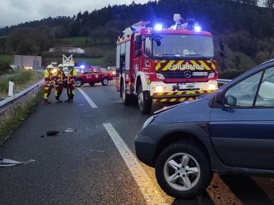 Nuevo accidente en la A67, con tres personas heridas