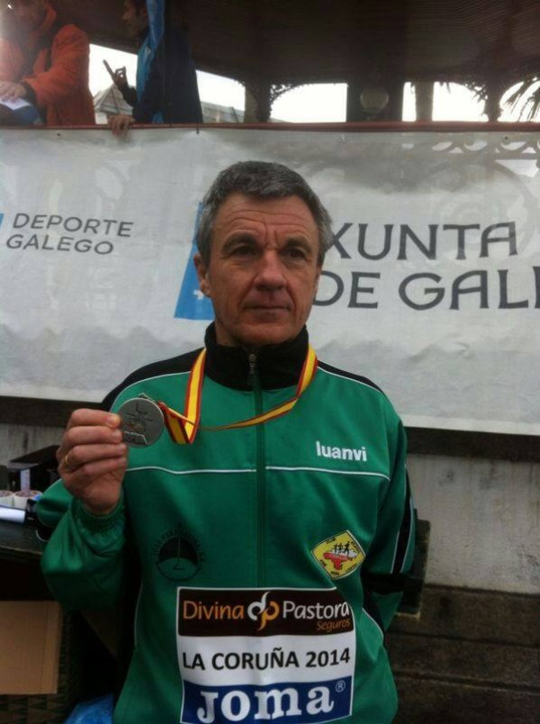  Goyo Saiz y su plata en A Coruña