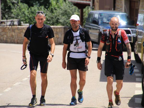 Miguel, Dani y Jairo en un punto del recorrido.