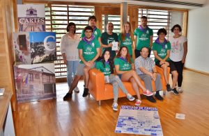 Organizadores, autoridades y pregonero de Santiago 2018