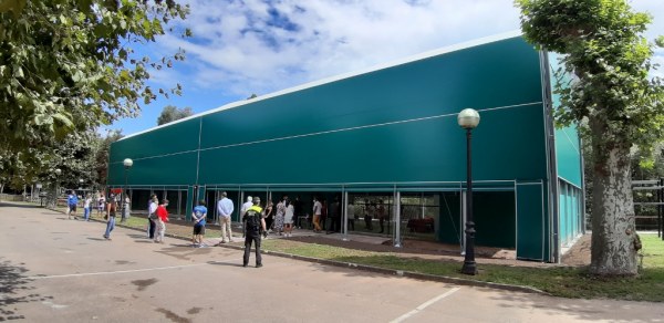 El alcalde aprovechó la presencia del vicepresidente para solicitar apoyo para la construcción de un nuevo pabellón municipal