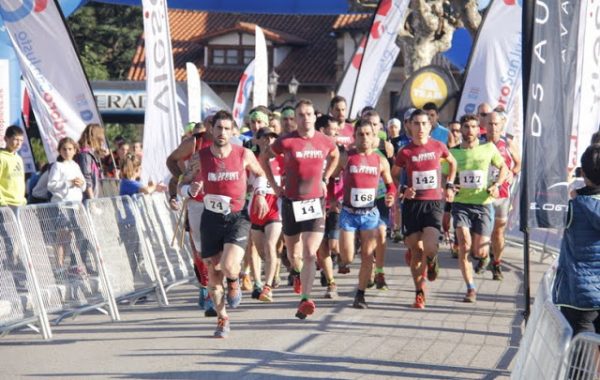 Salida de la Trail 2016 desde Bárcena