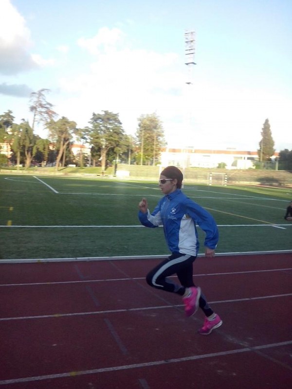  Paula González en la pista lisboeta
