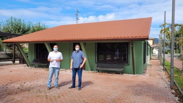 Argumosa y Arranz en la recepción de las obras