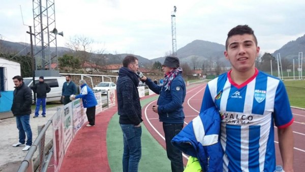  El local Cristian al término del partido