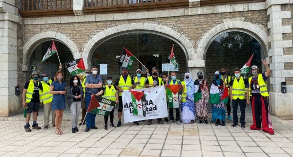 Recepción oficial de la marcha saharaui