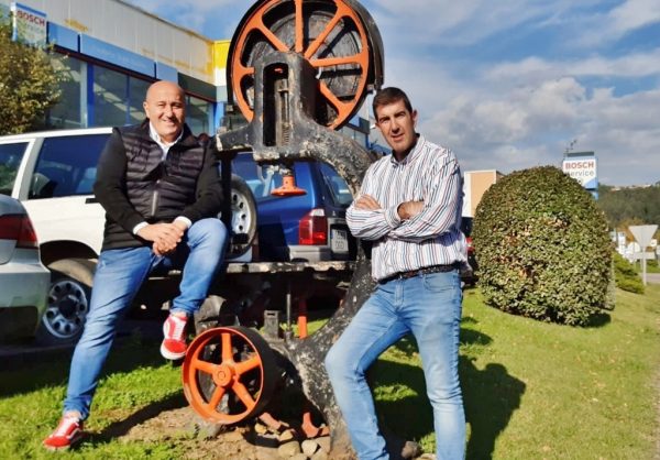 Agustín Molleda y Carlos Rubio en el polígono de Molladar