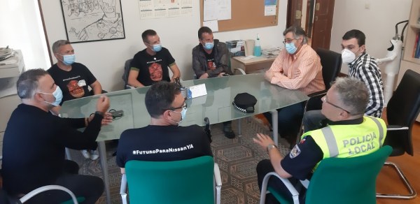 Reunión con representantes de los comités de Barcelona