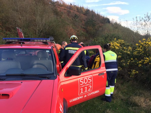 Momento del rescate.